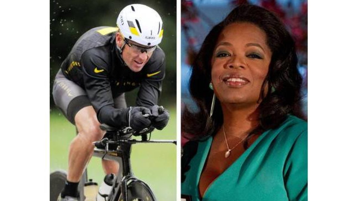 Lance Armstrong y Oprah.