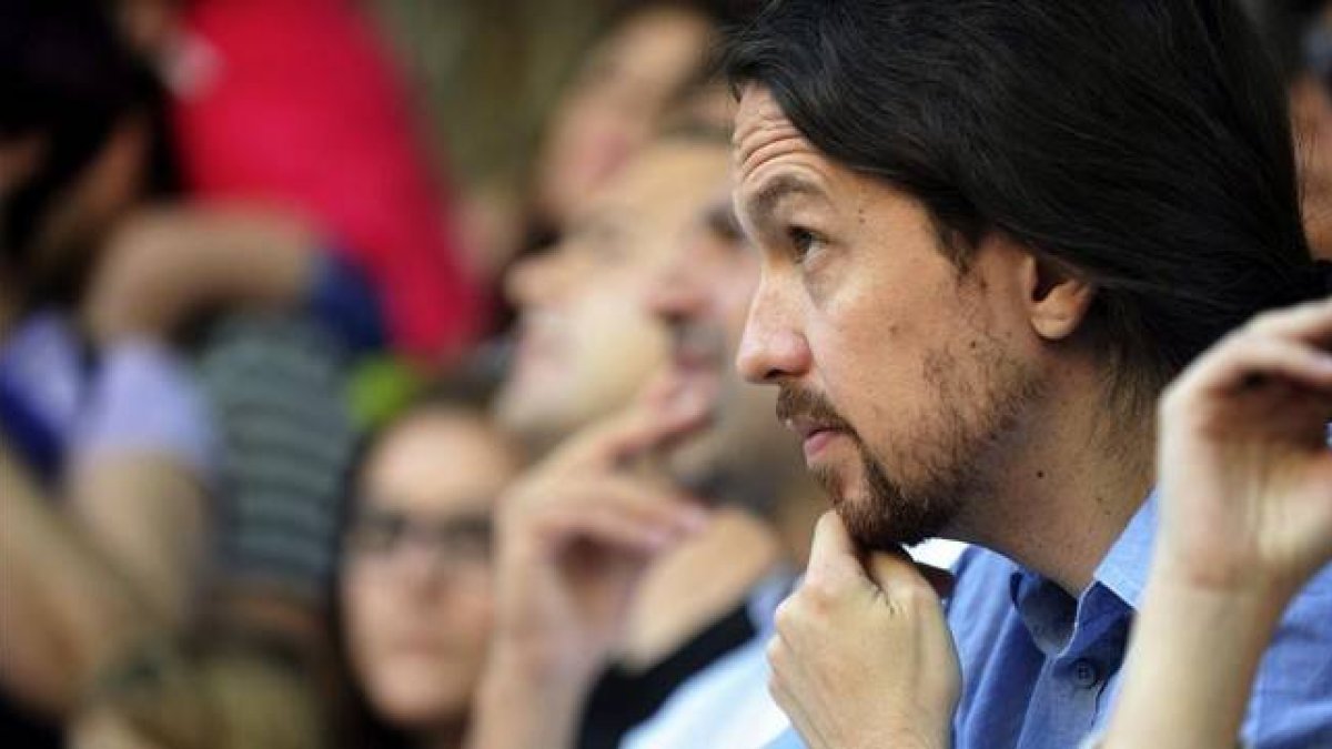 El secretario general de Podemos, Pablo Iglesias, en un acto en Toledo el pasado domingo.