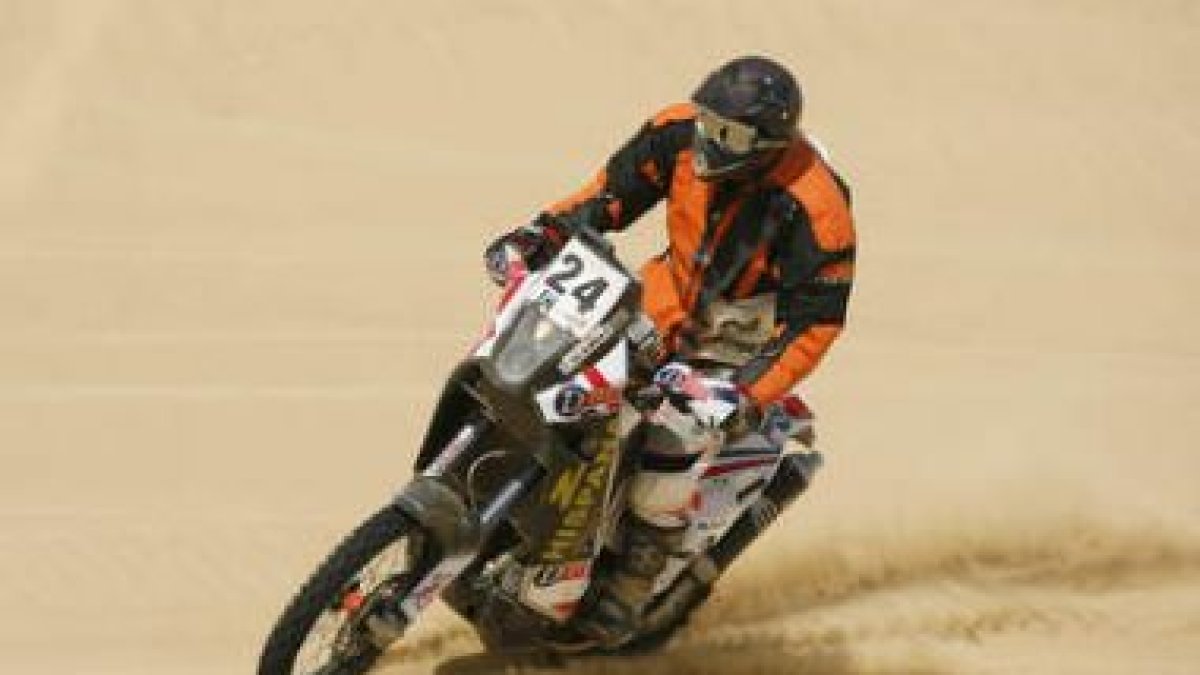 Ramón Gutiérrez probó su acoplamiento a la KTM 690 en la pasada edición de la Titan Desert.