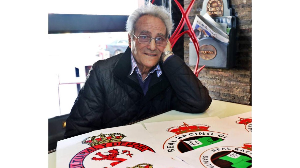 Lamberto Enrique Martín, socio número uno de la Cultural, mantiene una rivalidad futbolística con su propia familia. RAMIRO