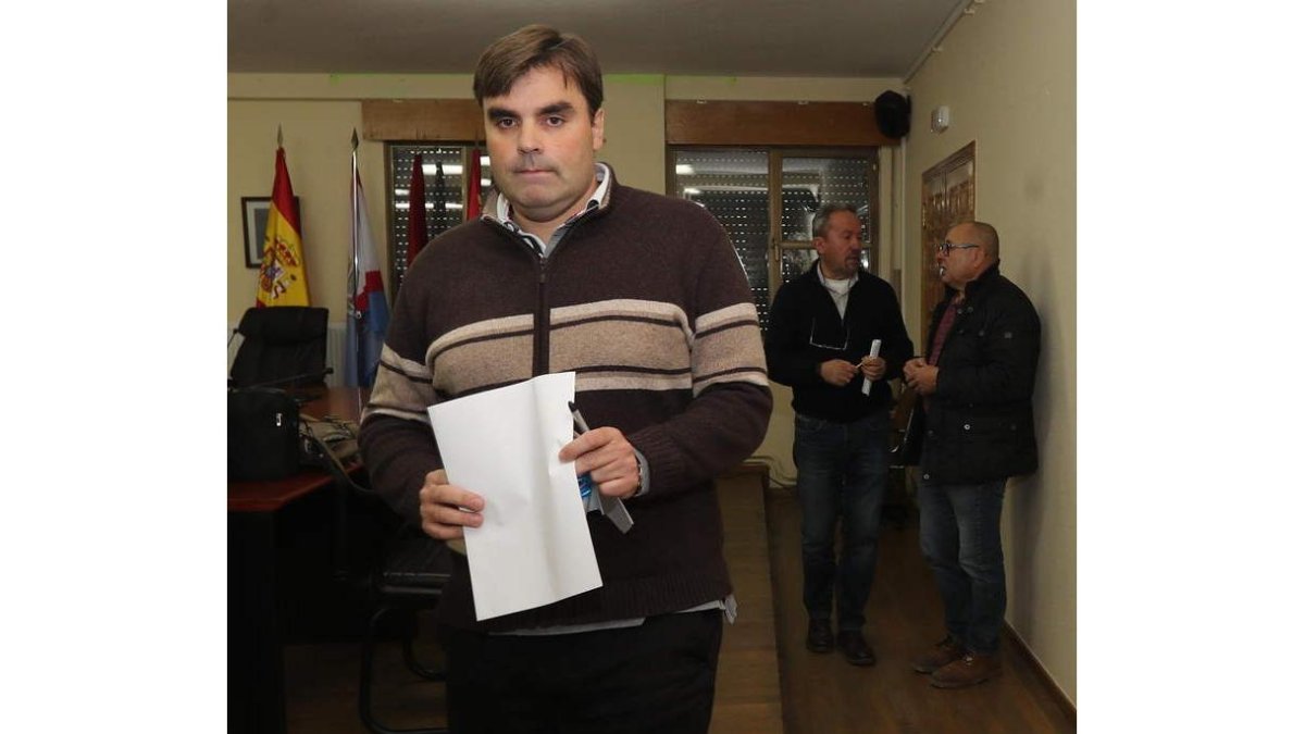 El alcalde de Cacabelos, Sergio Álvarez, en una foto reciente. AFB
