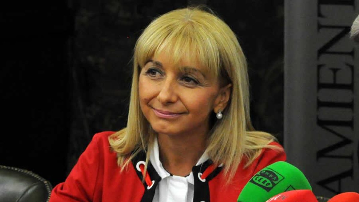 La secretaria general de la Agrupación de San Andrés del Rabanedo, María Eugenia Gancedo.