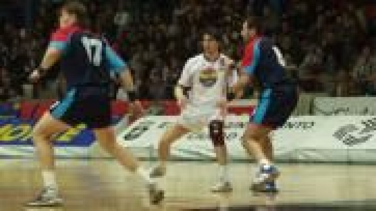 Julio Muñoz, en un partido de Ciudad Real contra Cantabria
