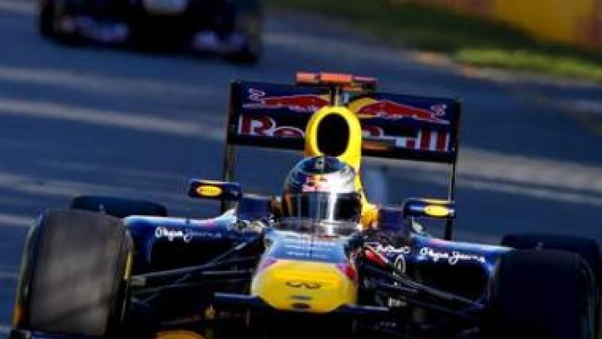 Vettel, de Red Bull, en el Gran Premio de Australia.