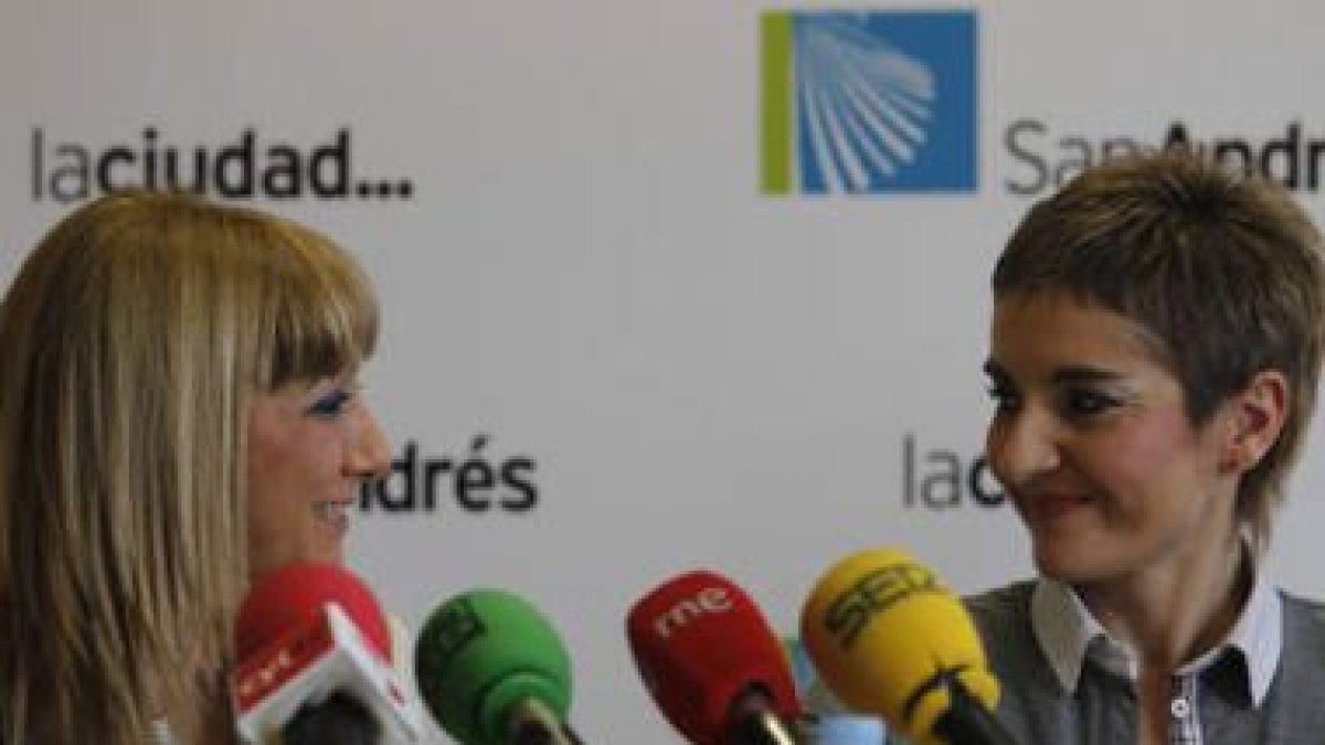 Mª Eugenia Gancedo y Anunciación Romero.