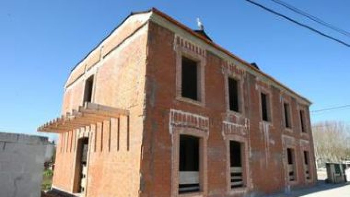 La estructura del edificio está prácticamente terminada, como demuestra esta imagen de ayer