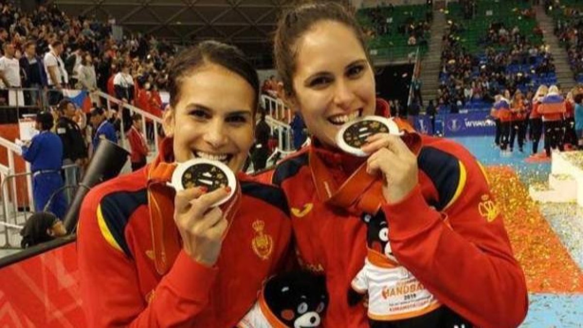 La leonesa Mireya González, a la derecha, irá a los Juegos. DL