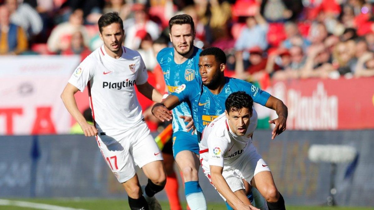 Imagen del partido Sevilla-Atlético.