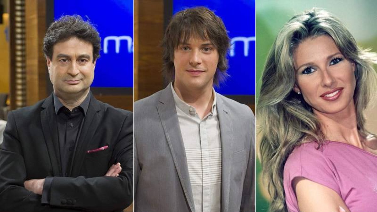 Los célebres cocineros Pepe Rodríguez y Jordi Cruz y la presentadora de ‘Corazón’ Anne Igartiburu.