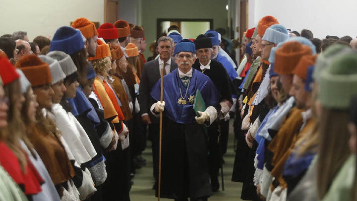 La Universidad de León (ULE) celebrará la festividad de su patrono San Isidoro de Sevilla en un acto académico solemne. FERNANDO OTERO