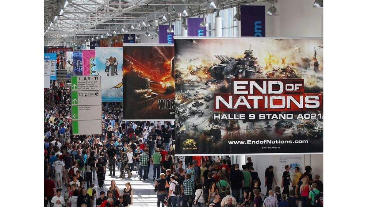 En la Gamescon de Colonia se exhibieron las últimas novedades de videojuegos.