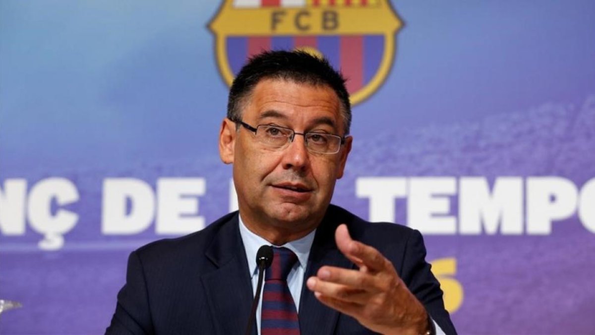 Bartomeu, en una comparecencia ante los medios de comunicación