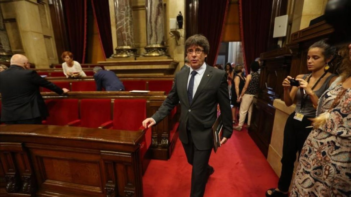 El presidente de la Generalitat, Carles Puigdemont.