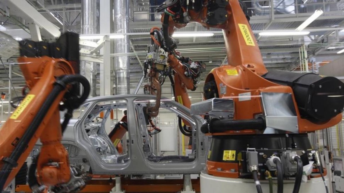 Planta de producción robotizada de Seat, en Martorell.