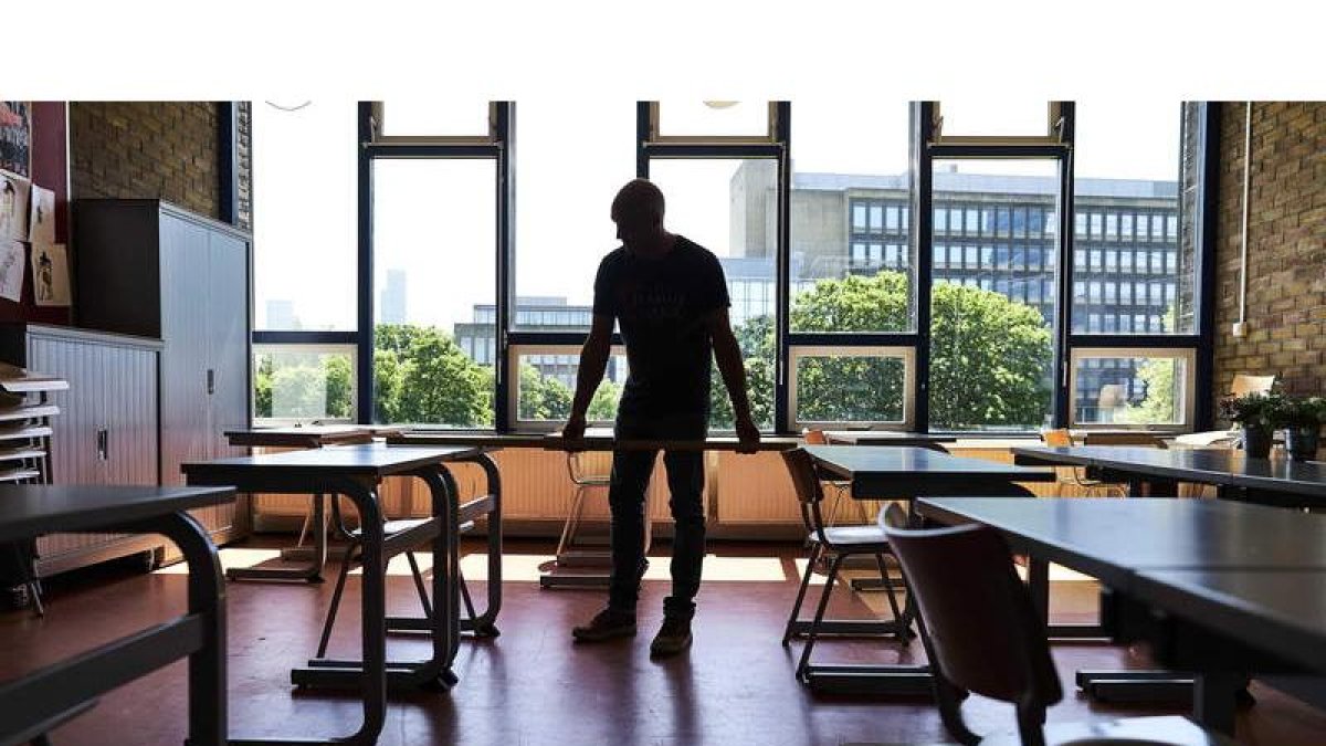 Los centros de León siguen cerrados al alumnado. PHIL NIJHUIS
