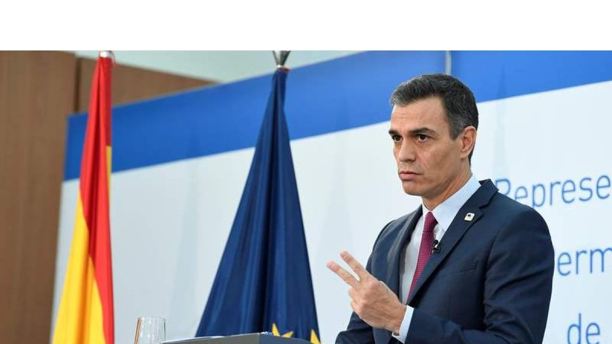 El presidente del Gobierno, Pedro Sánchez, ayer en Bruselas. BORJA PUIG DE LA BELLACASA