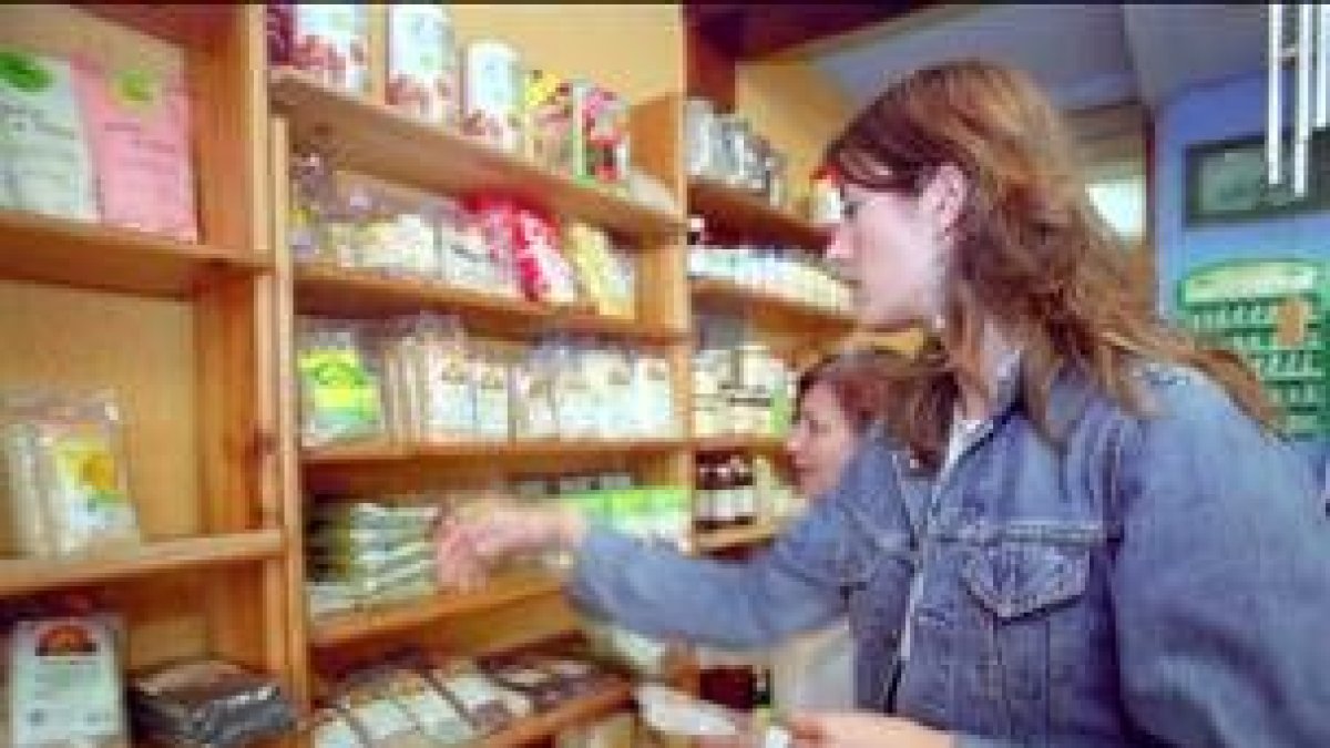 Imagen de una tienda de alimentos ecológicos