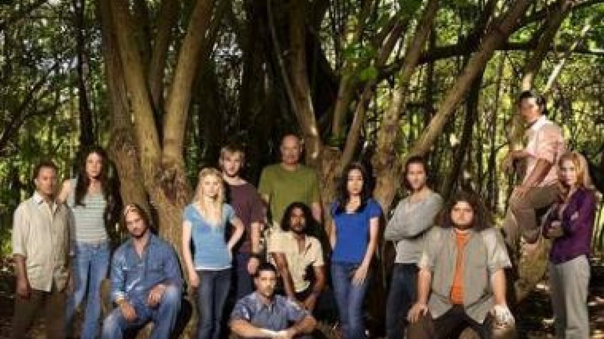 Foto de familia de los protagonistas de la famosa serie «Perdidos».