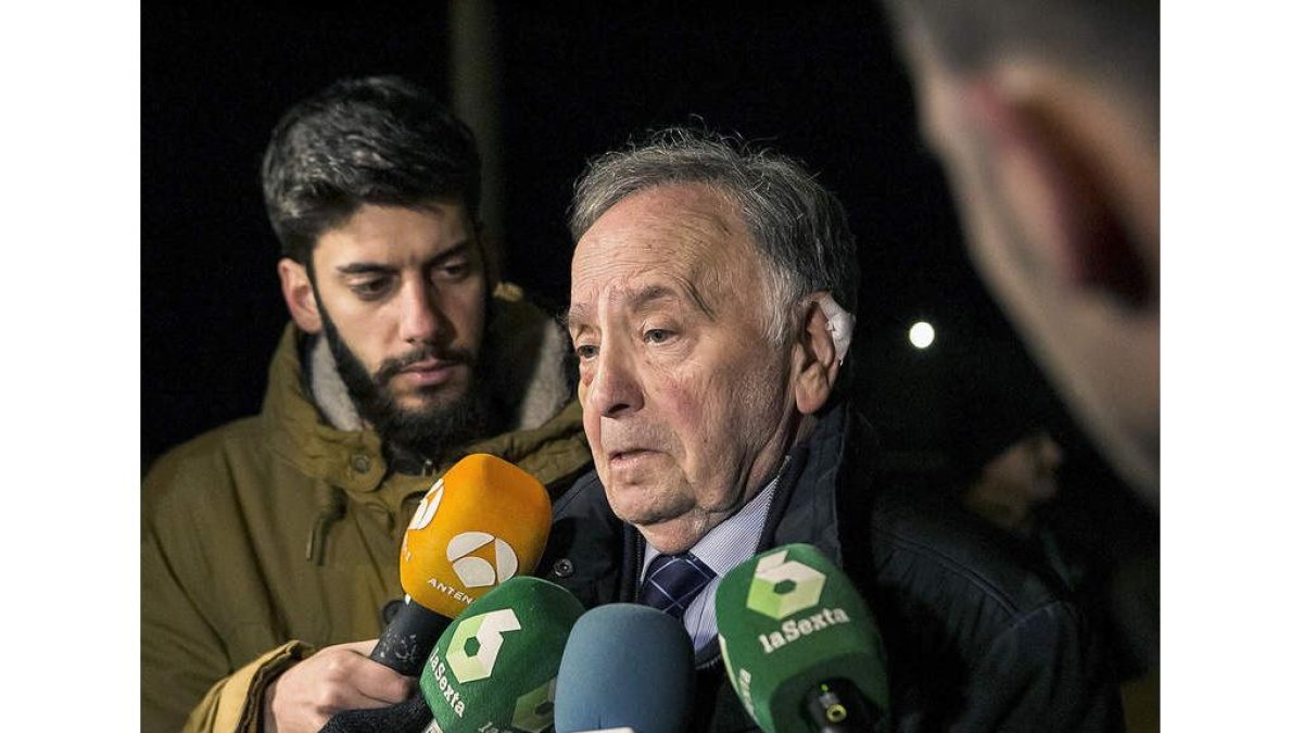 Bernad tras abandonar la cárcel de Navalcarnero. SANTI DONAIRE