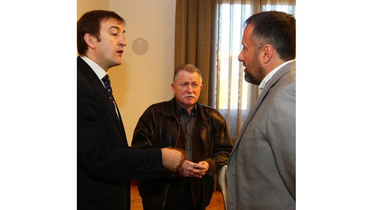 Joaquín Rodríguez, Jesús Fernández y Carlos Pollán.