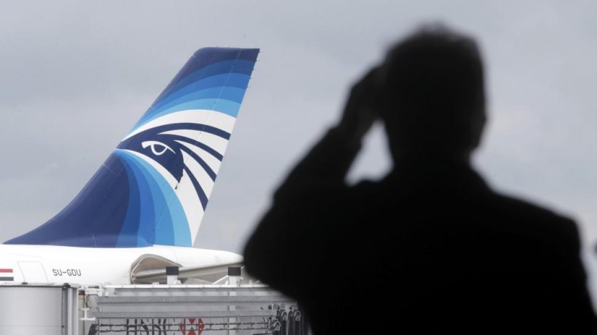 Un avión de EgyptAir.