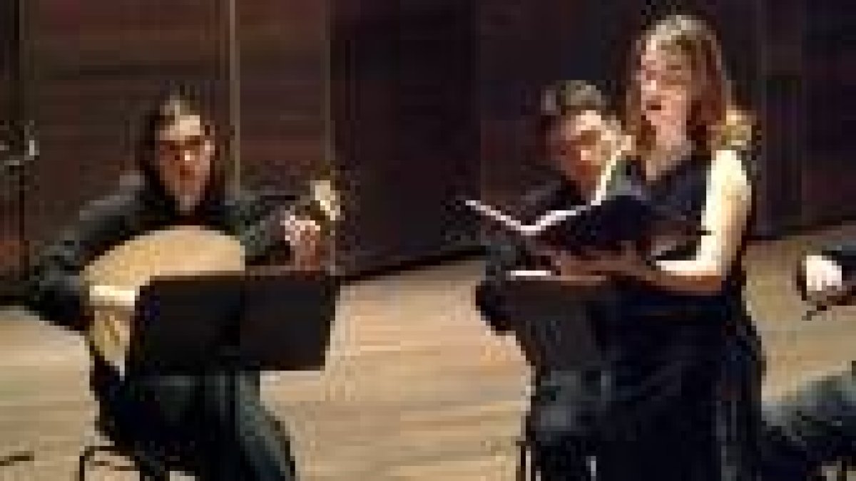 El grupo leonés Abendmusik, durante su actuación en el Auditorio