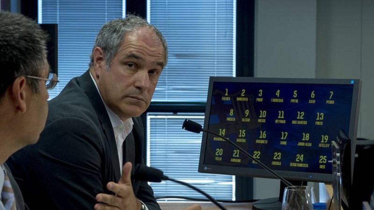 Andoni Zubizarreta, en rueda de prensa, el pasado 3 de septiembre.