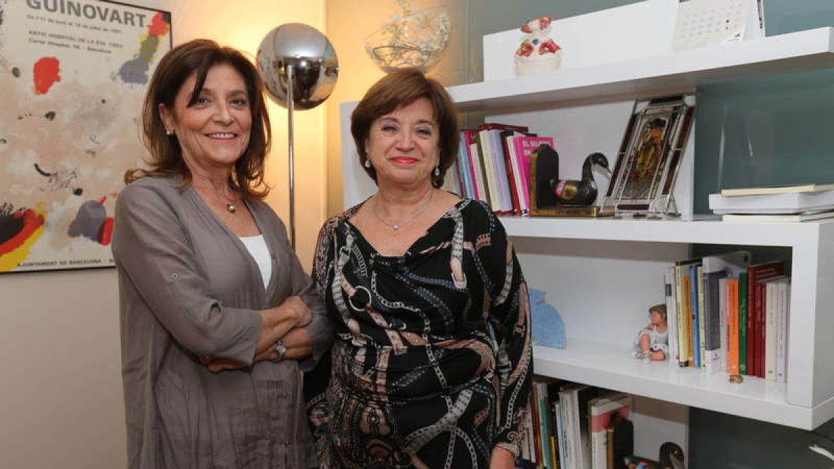 Blanca Doménech y María Dolores Navarro, coordinadoras de las tertulias.