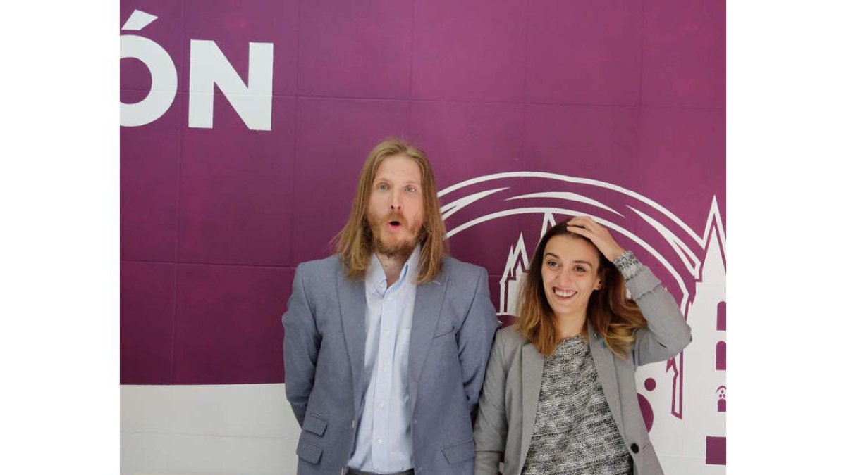 Pablo Fernández y María Hernández, ayer. SECUNDINO PÉREZ