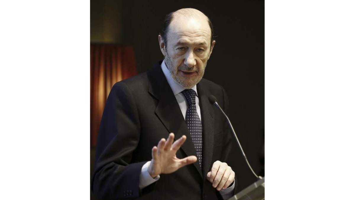 El líder de los socialistas, Pérez Rubalcaba.