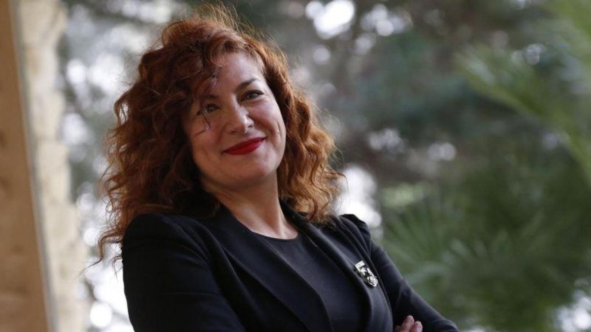 Pilar Jurado, presidenta de la SGAE, este viernes.
