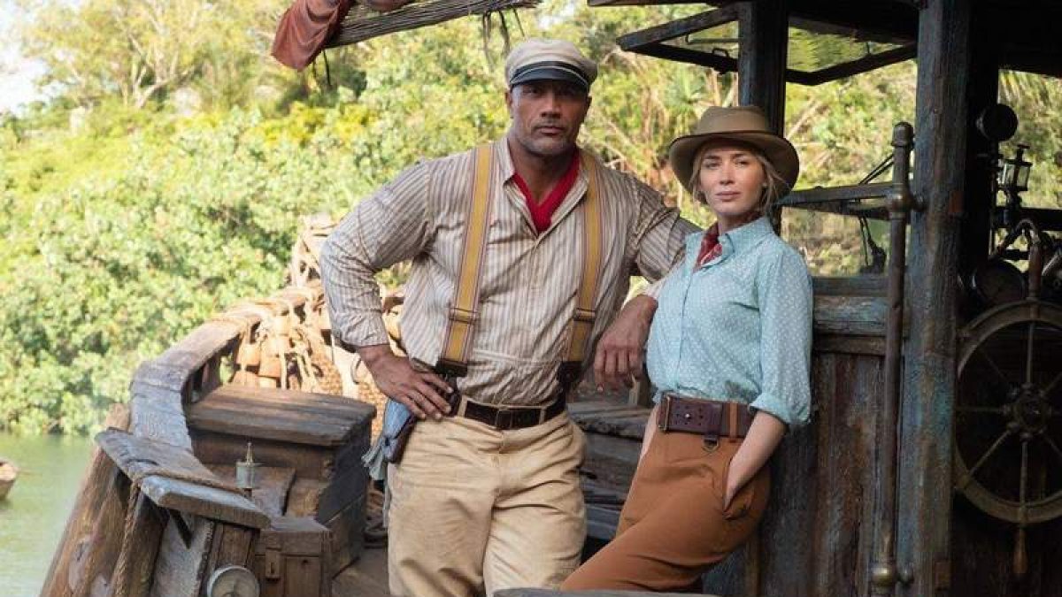 Dwayne Johnson y Emily Blunt protagonizan ‘Jungle cruise’. DISNEY