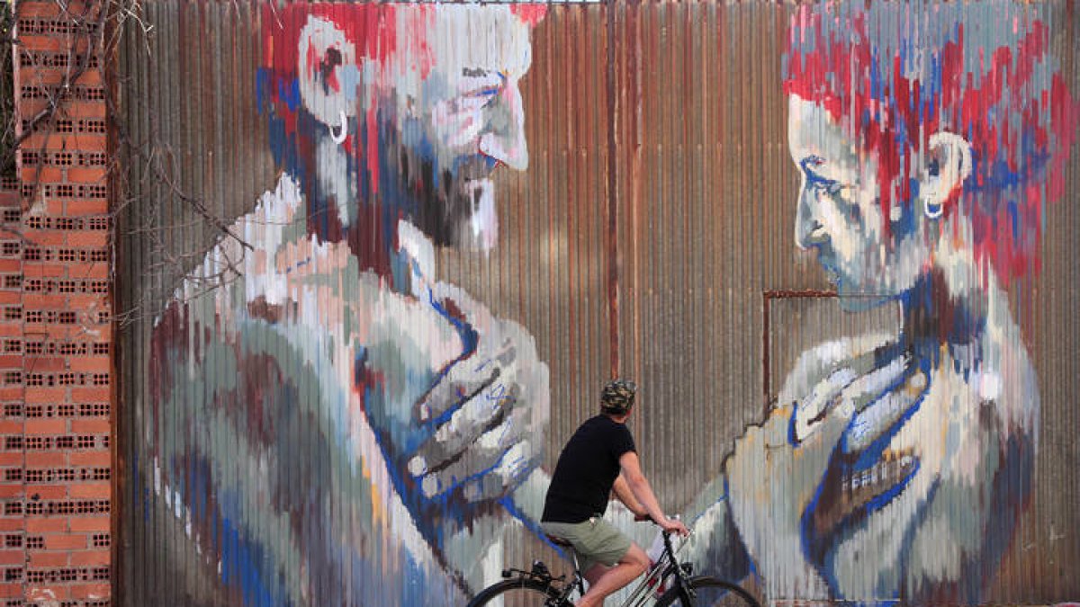 Última jornada del VII Festival Internacional de Arte Urbano Art Aero Rap de La Bañeza. PEIO GARCÍA