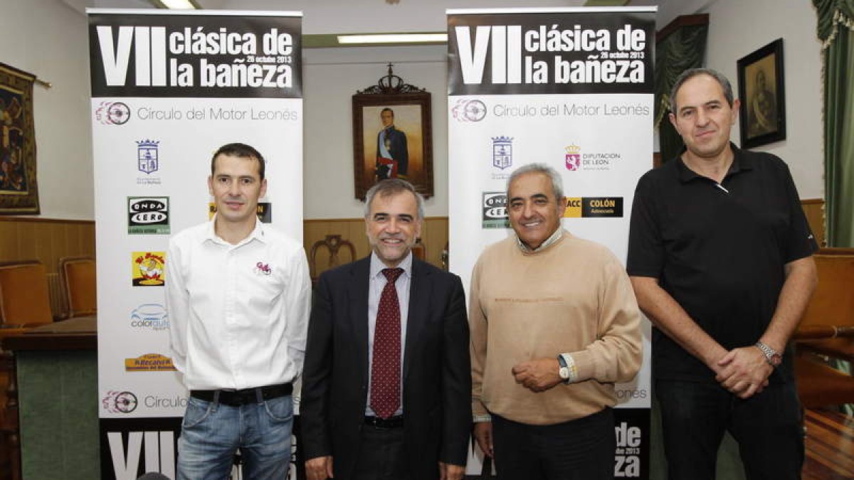 Jafet Santamarta, José Miguel Palazuelo, Ramón Villa y José Ignacio Salgado presentaron el rally.