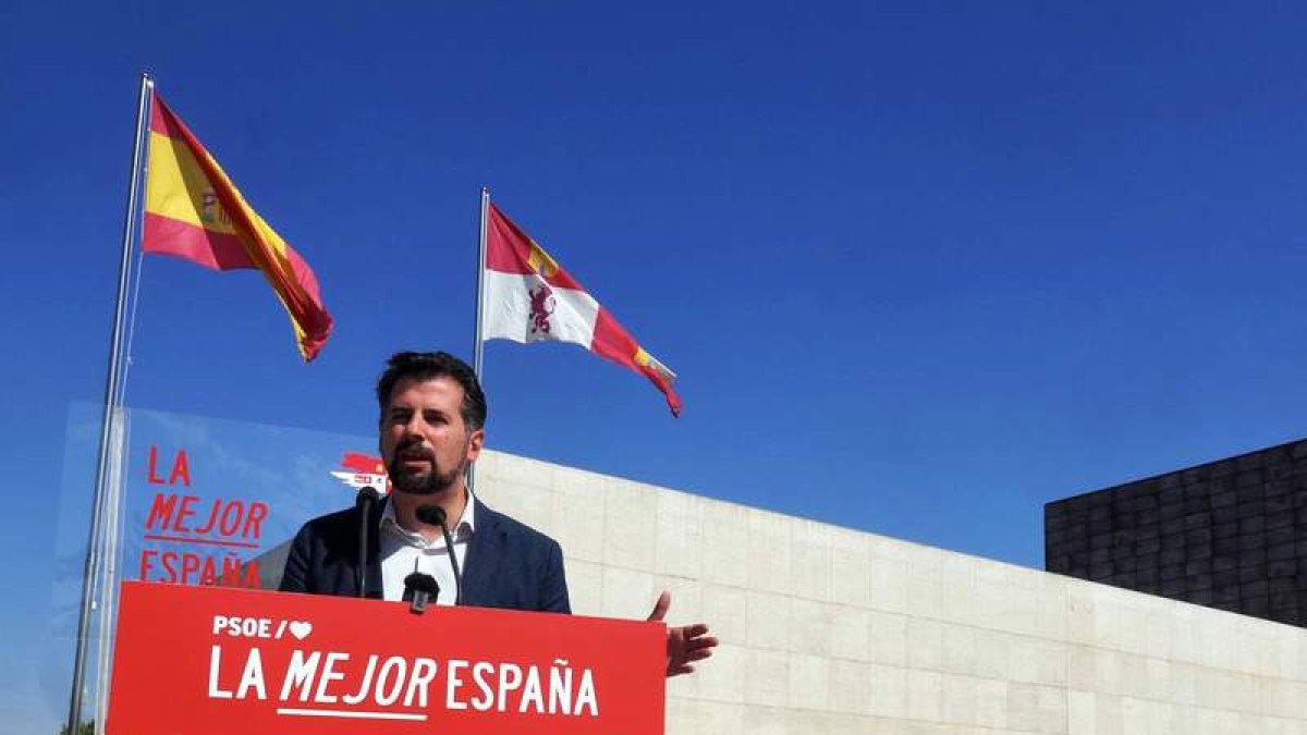 El líder autonómico del PSOE, Luis Tudanca. R. VALTERO