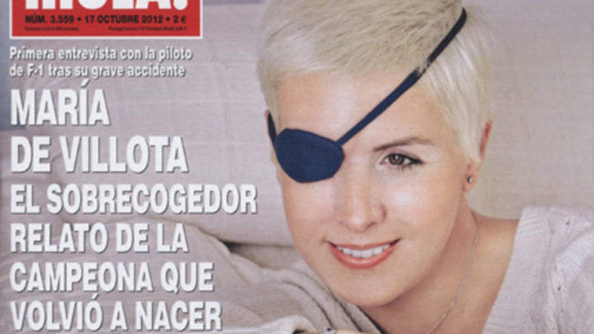 De Villota, recuperada del grave accidente, luce nueva imagen.