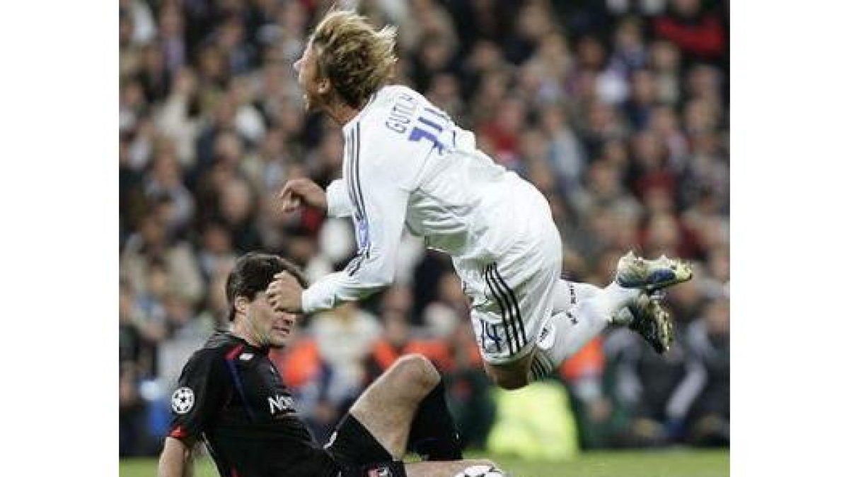 Guti se perderá el partido de mañana frente al Olympique de Lyon.