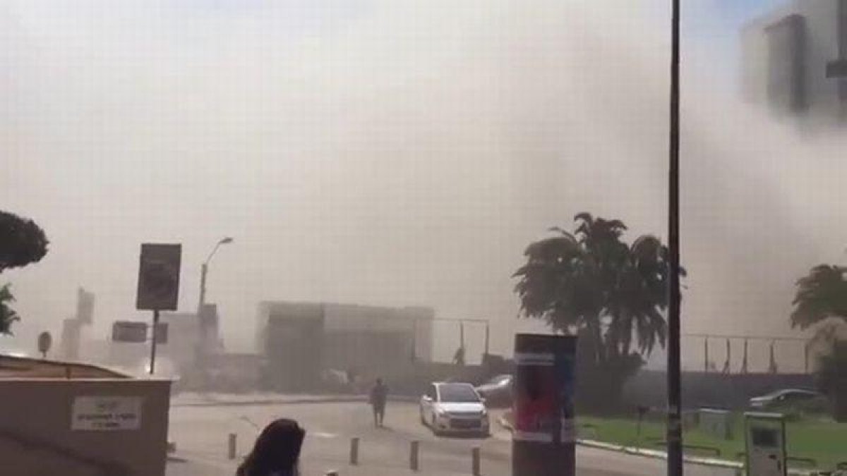 Hundimiento de un edificio en Tel Aviv.