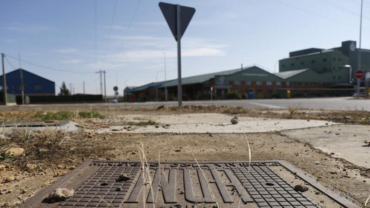 Los empresarios del Polígono Industrial de León denuncian la falta de interés de las instituciones en la infraestructura. FERNANDO OTERO