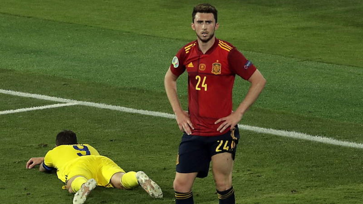 Laporte se ha integrado de manera solvente a la dinámica de la selección española. JULIO MUÑOZ