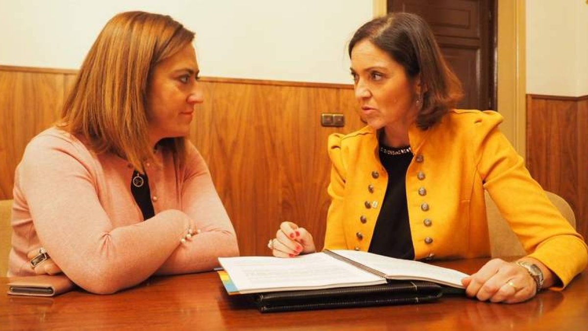 Barcones se reunió con la ministra Maroto anteayer, durante la cumbre hispano-lusa. DL