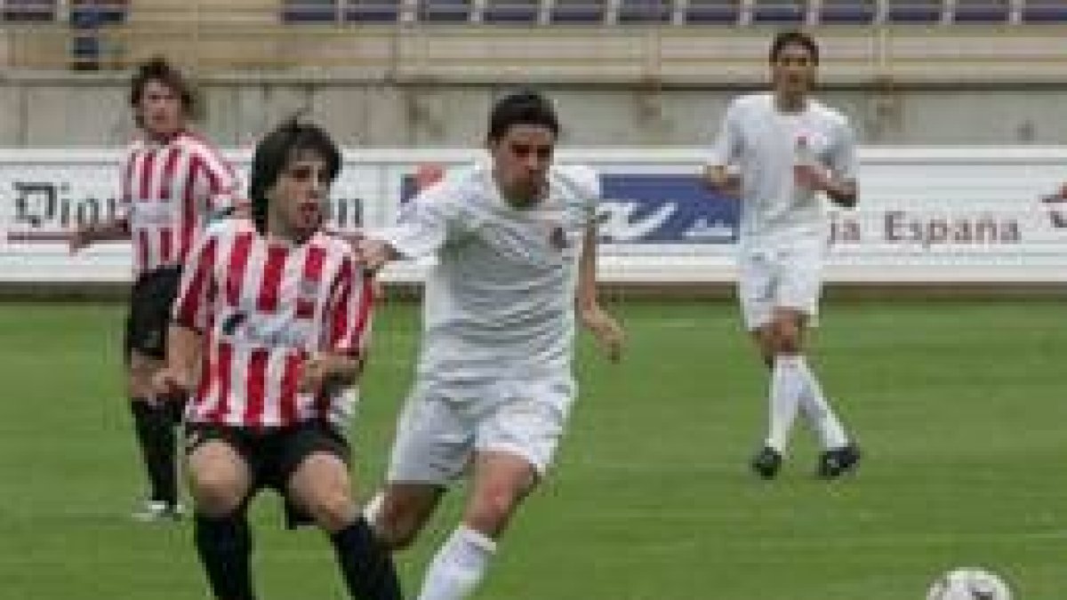 Aller, en el partido que acabó con el triunfo culturalista ante el Athletic B