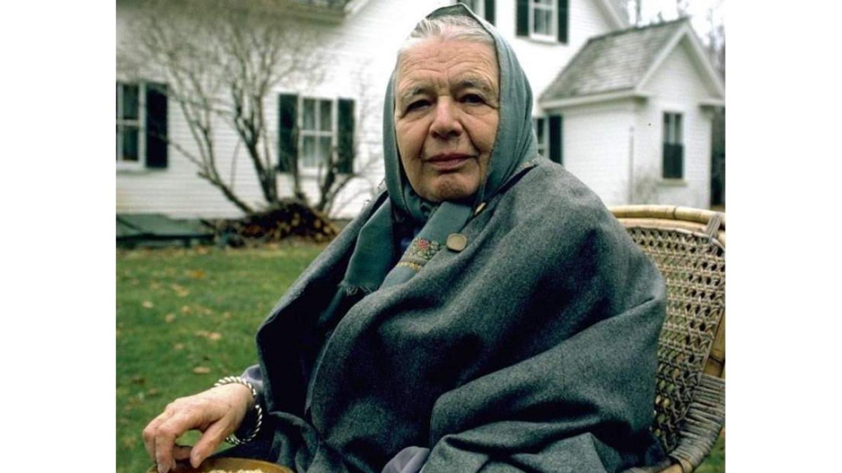 Una de las últimas fotos de Marguerite Yourcenar