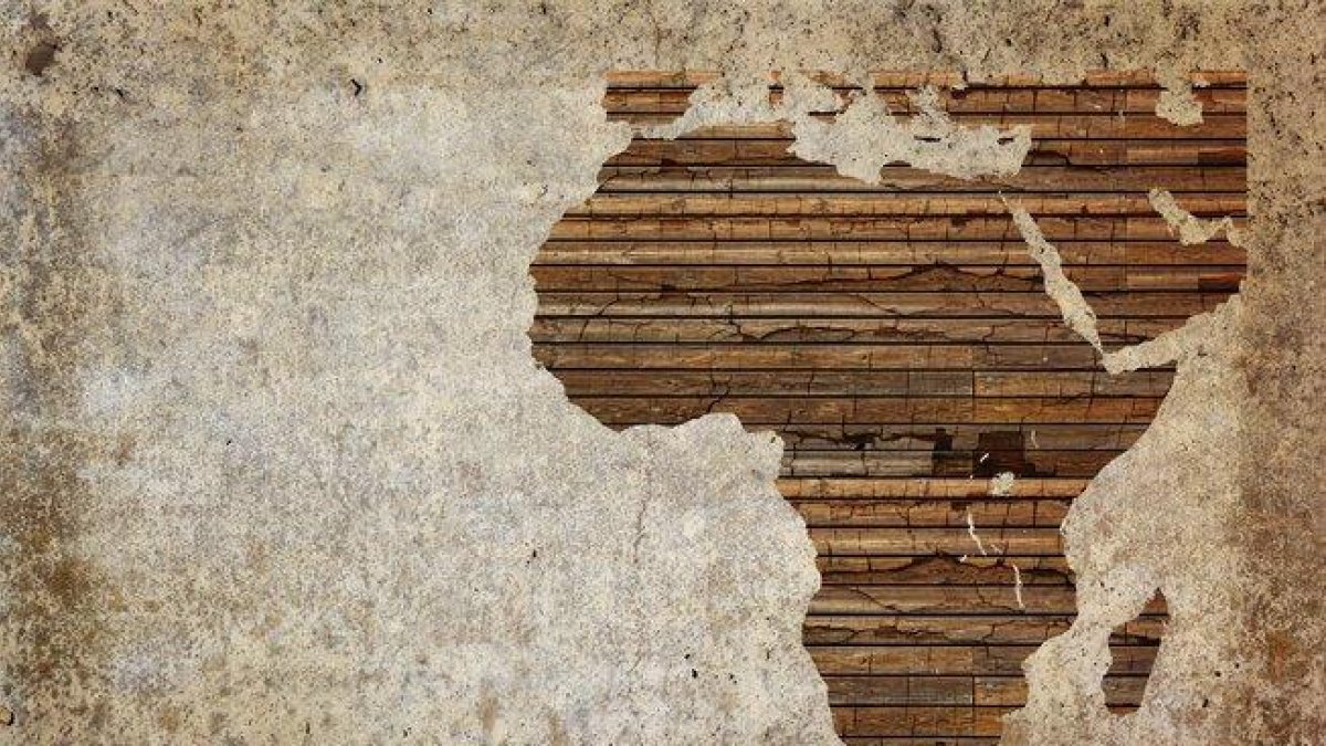 Un mapa de África.