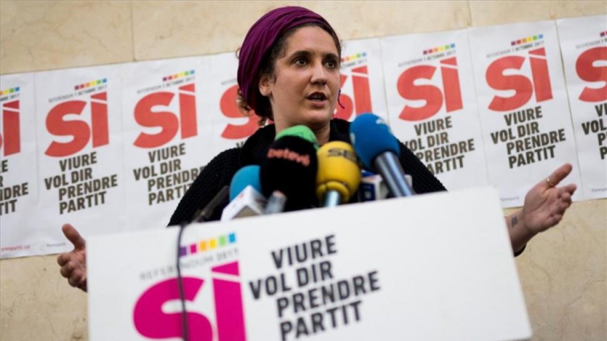 La portavoz del Secretariat Nacional de la CUP, Núria Gibert.