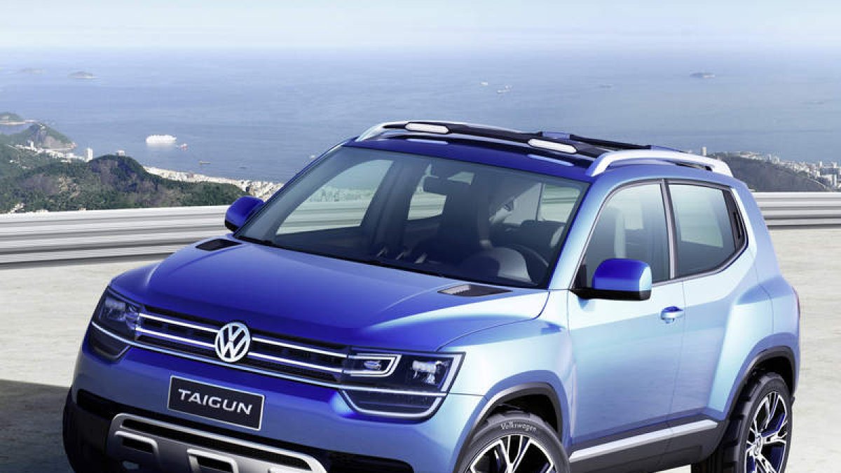 La tonalidad «Seaside Blue» personaliza el prototipo VW Taigun.
