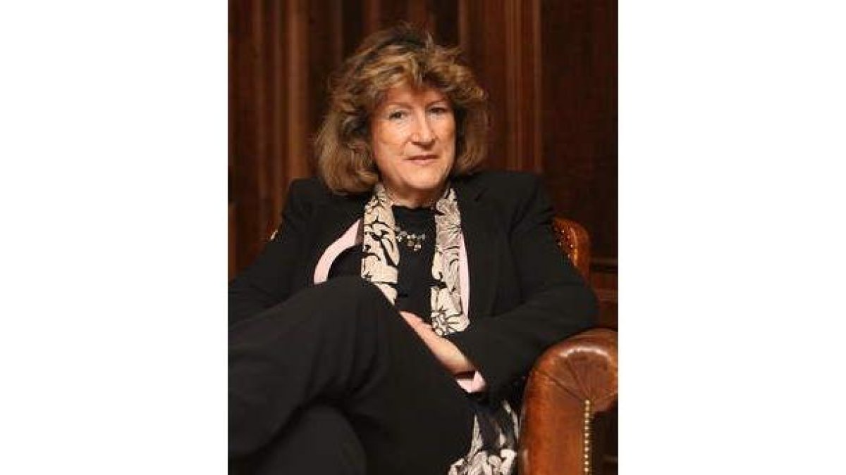 María Teresa García, en el Colegio de Farmacéuticos de León