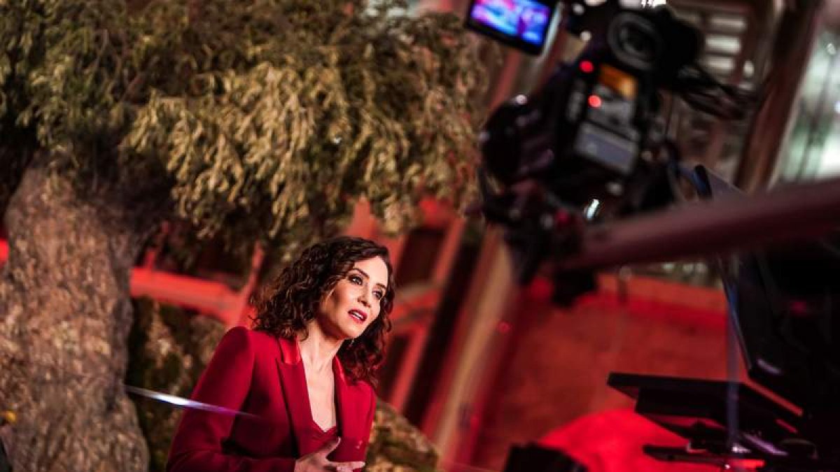 Isabel Díaz Ayuso en el mensaje de Año Nuevo. COMUNIDAD DE MADRID