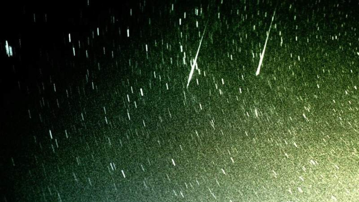 Lluvia de estrellas registradas en Canarias en el año 2000. LUIS CHINARRO