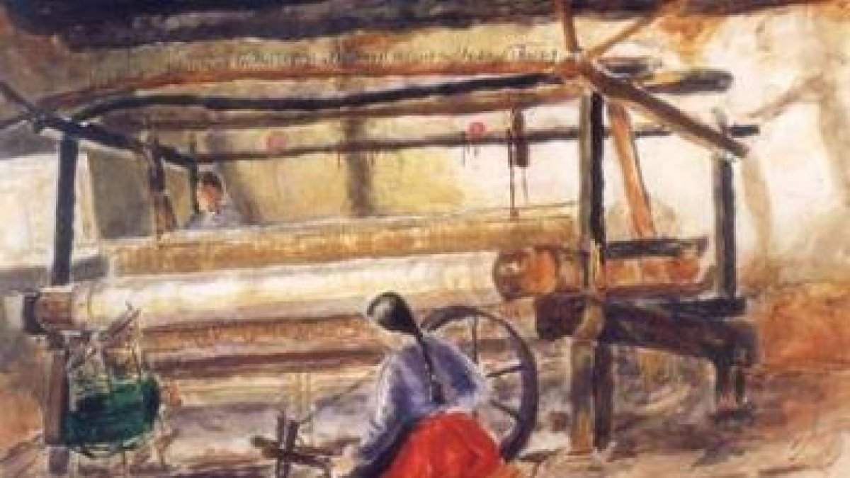 Una de las láminas pintadas por la escuela de cerámica de La Moncloa en 1926.